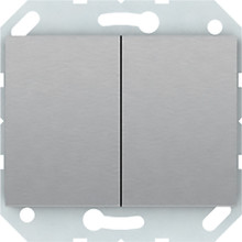 Вимикач прохідний 2-клавішний VILMA P(6+6)10-020-02 XP 500 без рамки