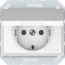 Розетка з заземленням та з кришкою VILMA RP16-003-02 XP500 без рамки