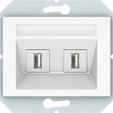 Розетка подвійна USB VILMA USB XP 500 без рамки (2xUSB)