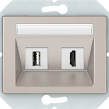 Розетка HDMI+USB VILMA HDMI/USB XP 500 без рамки