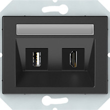 Розетка HDMI+USB VILMA HDMI/USB XP 500 без рамки